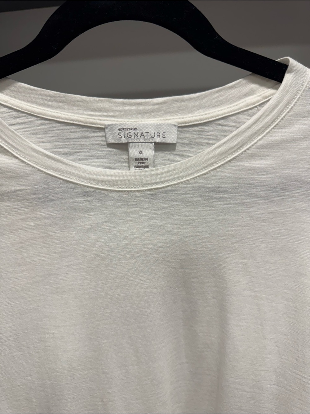Nordstrom Signature White Long Sleeve T-shirt